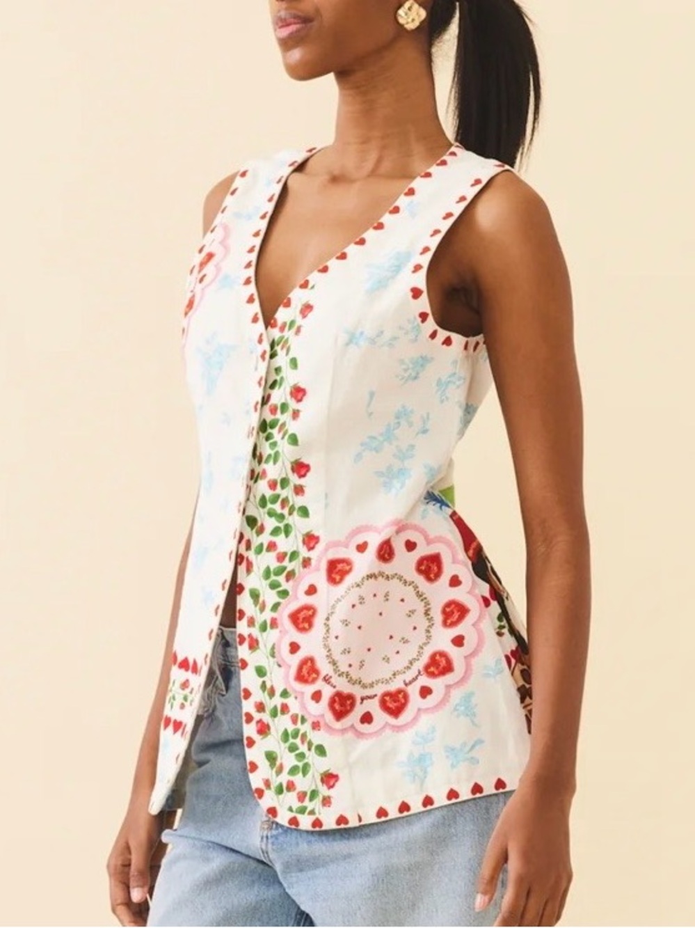 EDDY Alexa Top in Alfie White Size M